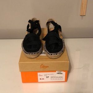 castaner black woven sandals